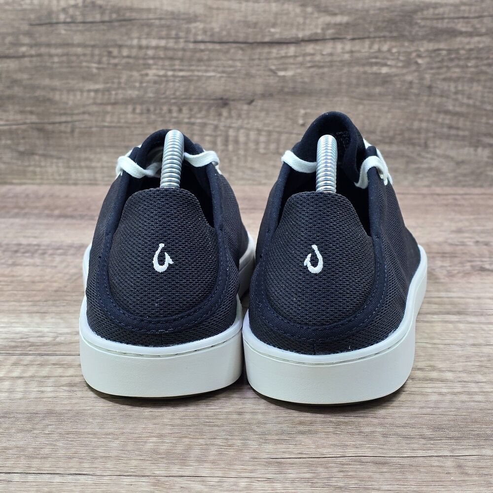 OluKai Pehuea Li Women's Sz 6 Black White Mesh Shoes Sneakers (20379-40WS) NEW - Picture 4 of 9